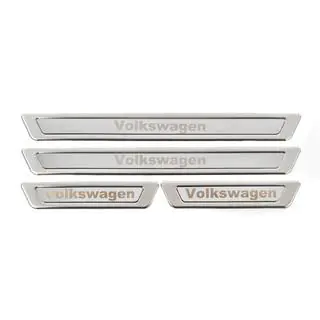 Універсальні накладки на пороги Volkswagen V-1 (4 шт., нерж) фото 4