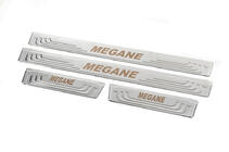 Renault Megane I 1996-2004 рр. Накладки на пороги V-2 (4 шт., нерж) фото 3