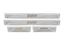 Універсальні накладки на пороги BMW V-2 (4 шт., нерж) фото 2