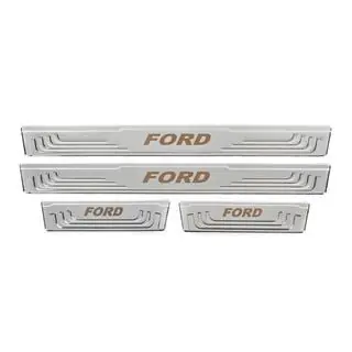 Універсальні накладки на пороги Ford V-2 (4 шт., нерж) фото 2