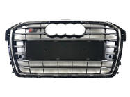 Audi A1 2010-2018 рр. Передня решітка S-style (2014-2018, чорназ хромом) фото 1