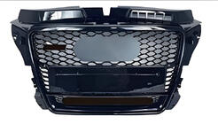 Audi A3 2003-2012 рр. Передня решітка RS-style V-2 (2008-2012, чорна) фото 1
