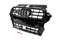 Audi A3 2012-2020 рр. Передня решітка S-style (2012-2016, чорна) фото 2