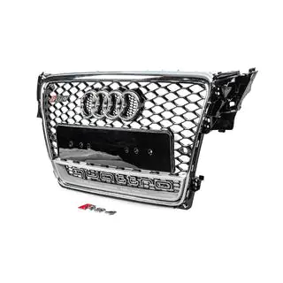 Передня решітка з написом Quattro RS-style (2007-2011, чорна) фото 2