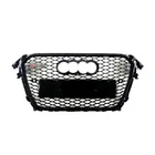 Audi A4 B8 2007-2015 рр. Передня решітка RS-style (2012-2015, чорна) фото 1