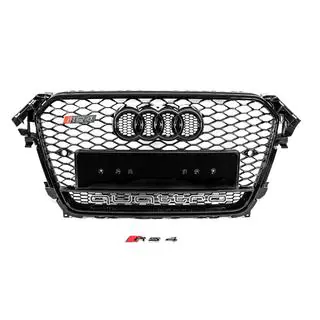 Передня чорна решітка RS-style з написом Quattro (2012-2015) фото 1
