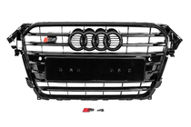 Audi A4 B8 2007-2015 рр. Передня чорна решітка S-style (2012-2015) фото 1