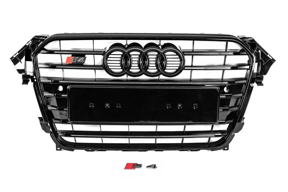 Audi A4 B8 2007-2015 рр. Передня чорна решітка S-style (2012-2015) Image