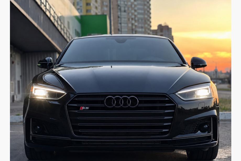 Audi A5 2016-2025 рр. Передня решітка S-style (2016-2019, чорна) Фото 1