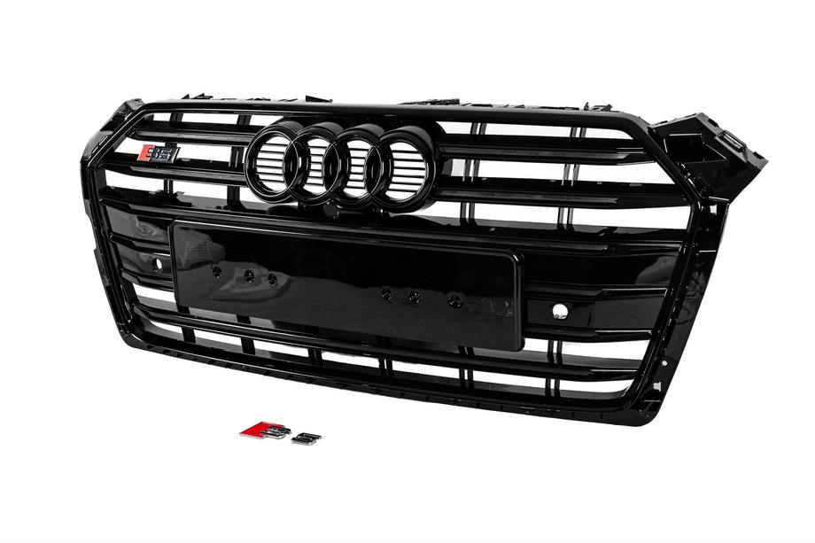 Audi A5 2016-2025 рр. Передня решітка S-style (2016-2019, чорна) Фото 3