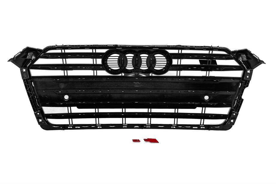 Audi A5 2016-2025 рр. Передня решітка S-style (2016-2019, чорна) Фото 5
