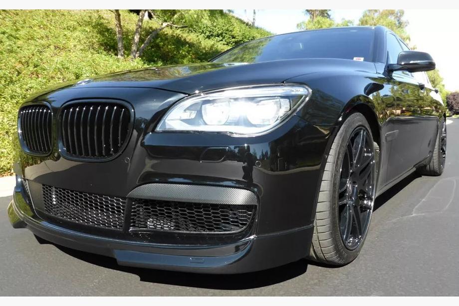 BMW 7 серія F01/F02 2008-2015 рр. Ніздрі 1 Bar (чорний глянець) Фото 3