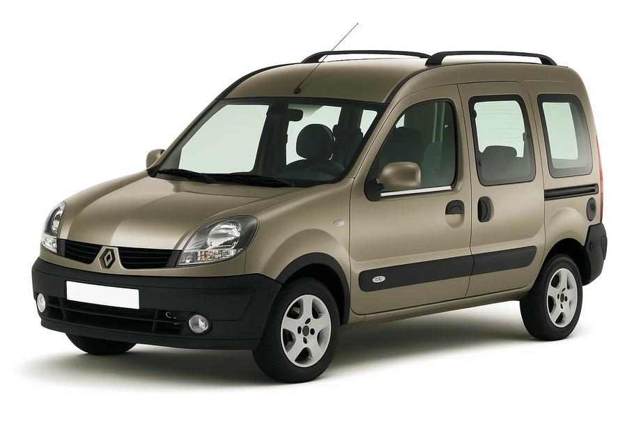 Renault Kangoo 1998-2008 рр. Зовнішня окантовка вікон (2 шт., нерж.) Carmos - Турецька сталь Фото 1