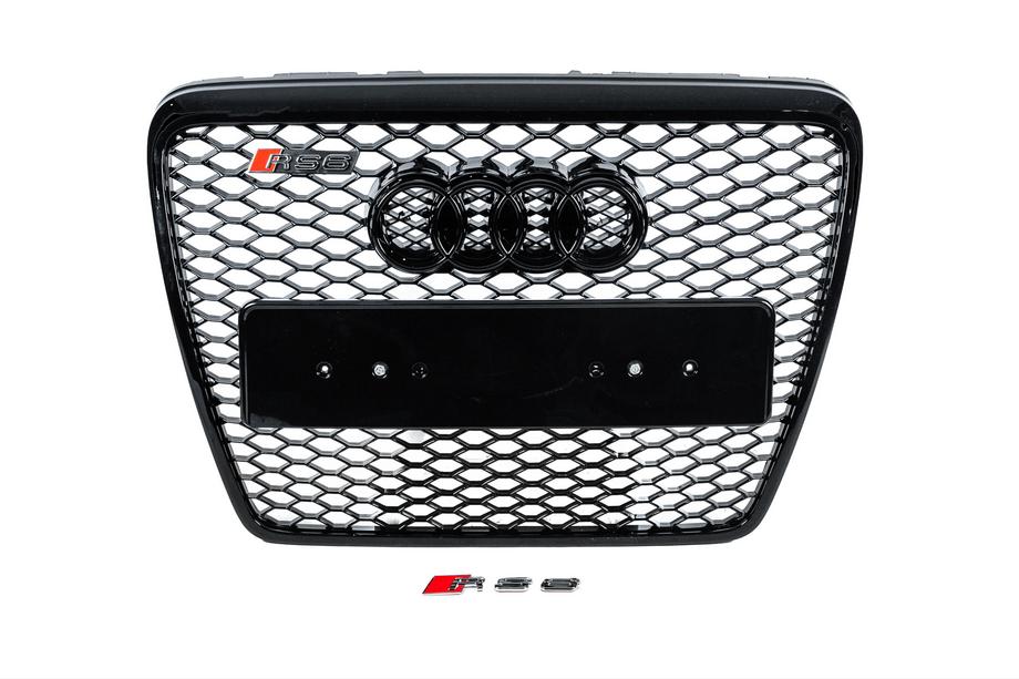 Audi A6 C6 2004-2011 рр. Передня решітка RS-style (чорна) Image