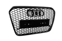 Audi A6 C7 2011-2017 рр. Передня чорна решітка RS-style (2011-2014) фото 7