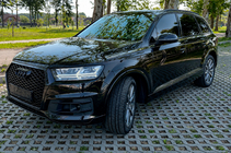 Audi Q7 2015-2026 рр. Передня решітка RSQ7-style (2015-2019, чорна) фото 1