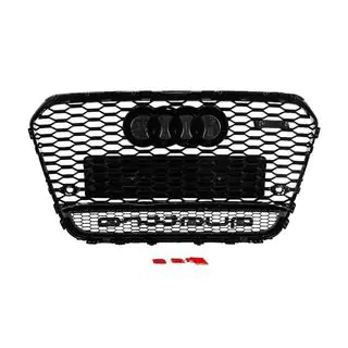Передня чорна решітка RS-style з написом Quattro (2011-2014) фото 4