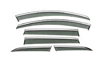 Volvo XC60 2009-2017 рр. Вітровики з хромованим молдингом Niken Luxury (6 шт) фото 3