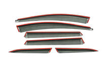 Volvo XC60 2009-2017 рр. Вітровики з хромованим молдингом Niken Luxury (6 шт) фото 9