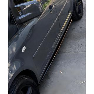 Бокові пороги Performance (чорні) Volkswagen Caddy 2004-2010 рр. фото 3