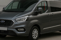 Ford Custom 2023- рр. Окантовка вікон (2 шт, нерж.) фото 1