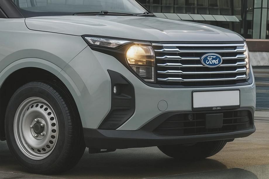 Ford Courier 2023- рр. Накладки на решітку (нерж) Image