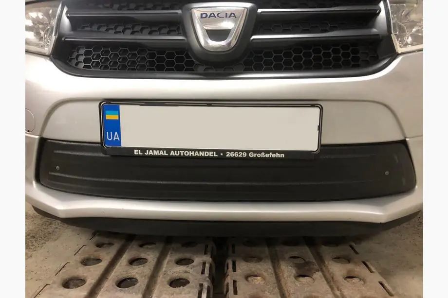 Dacia Sandero 2013-2020 рр. Зимова нижня накладка на решітку Image