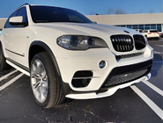 BMW X5 E70 2007-2013 рр. Накладка на передній бампер (для 2010-2013 Base, під фарбування) фото 8