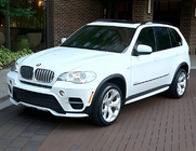 BMW X5 E70 2007-2013 рр. Накладка на передній бампер (для 2010-2013 Base, під фарбування) фото 9
