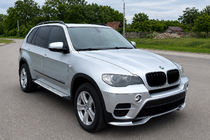 BMW X5 E70 2007-2013 рр. Накладка на передній бампер (для 2010-2013 Base, під фарбування) фото 3