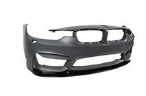 BMW 4 серія F32/F33/F36 2012-2020 рр. Накладка на передній бампер DPT Lip V-2 (Для M4, чорний глянець) фото 13