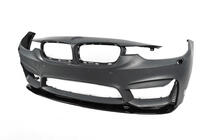 BMW 4 серія F32/F33/F36 2012-2020 рр. Накладка на передній бампер DPT Lip V-2 (Для M4, чорний глянець) фото 14