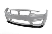 BMW 4 серія F32/F33/F36 2012-2020 рр. Накладка на передній бампер DPT Lip V-2 (Для M4, чорний глянець) фото 10