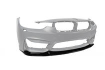 BMW 4 серія F32/F33/F36 2012-2020 рр. Накладка на передній бампер DPT Lip V-2 (Для M4, чорний глянець) фото 9