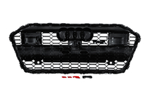 Audi A6 C8 2018- рр. Передня решітка RS-style (з ACC, чорна) фото 4