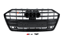 Audi A6 C8 2018- рр. Передня решітка S-style (чорна) фото 1