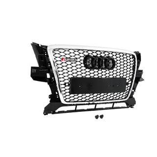 Передня решітка RSQ-Style (2008-2012, чорна з хромом) Audi Q5 2008-2017 рр. фото 3