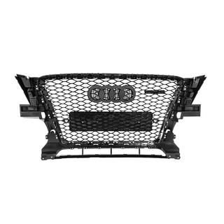 Передня решітка RSQ-Style (2008-2012, чорна з хромом) Audi Q5 2008-2017 рр. фото 4