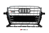 Audi Q5 2008-2017 рр. Передня решітка SQ-Style (2012-2017, чорна з хромом) фото 1