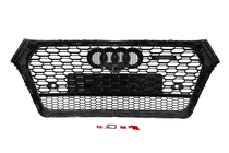 Audi Q5 2017-2025 рр. Передня решітка RSQ-Style (2017-2020, чорна) фото 5