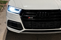 Audi Q5 2017-2025 рр. Передня решітка SQ-Style (2017-2020, чорна) фото 1
