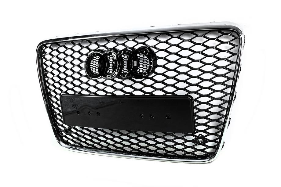 Audi Q7 2005-2015 рр. Передня решітка RSQ-Style (чорна з хромом) Фото 6