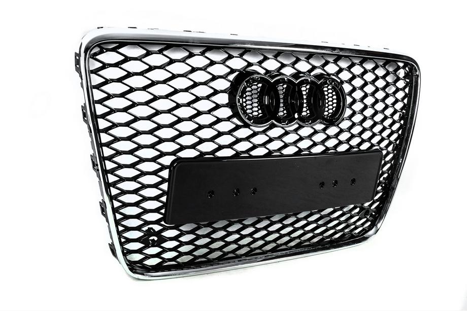 Audi Q7 2005-2015 рр. Передня решітка RSQ-Style (чорна з хромом) Фото 7