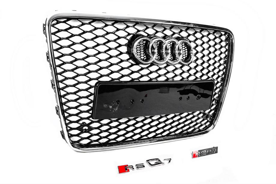 Audi Q7 2005-2015 рр. Передня решітка RSQ-Style (чорна з хромом) Фото 3