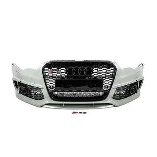 Передній бампер з чорною решіткою RS6-Style (2011-2014) фото 1