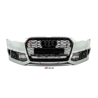 Передній бампер з чорною решіткою RS6-Style (2014–2017) фото 1