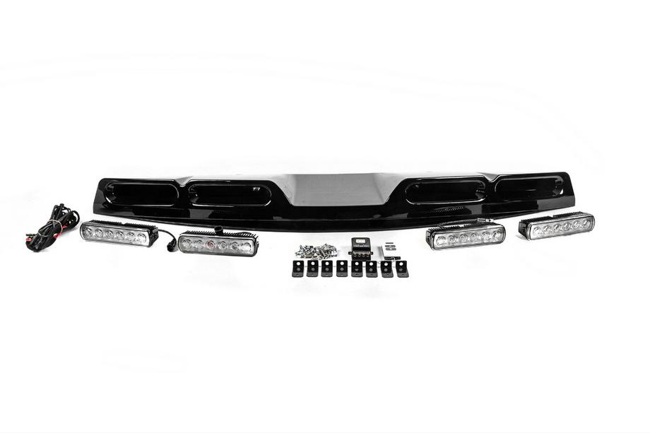 Land Rover Defender 2019- рр. Козирьок лобового скла з 4 LED Фото 3