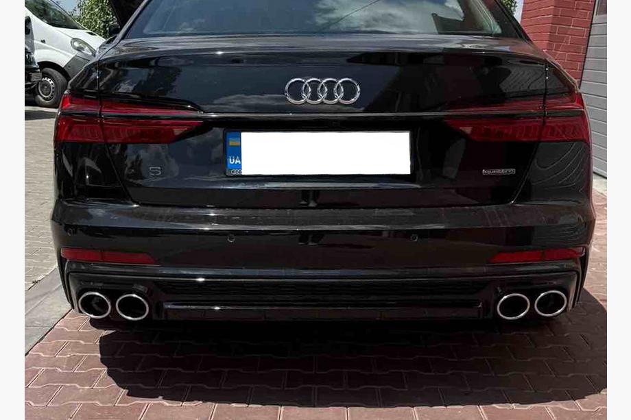 Audi A6 C8 2018- рр. Задній дифузор з насадками S-Style (для S / S-Line) Image