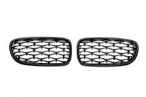 BMW 5 серія F10/F11 2010-2016 рр. Ніздрі Diamond Black (чорний глянець) фото 4