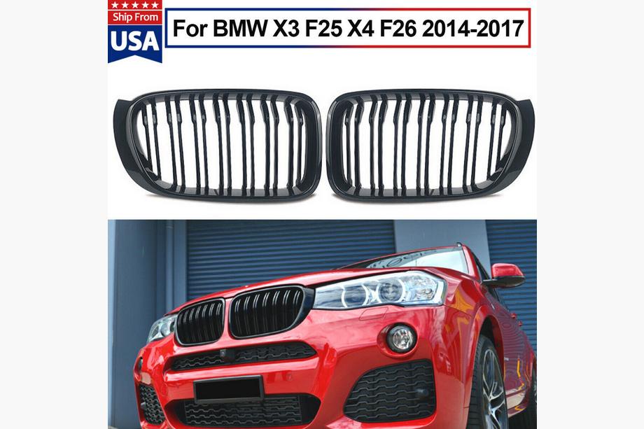 BMW X4 F26 2014-2018 рр. Ніздрі M-Look (чорний глянець) Фото 3